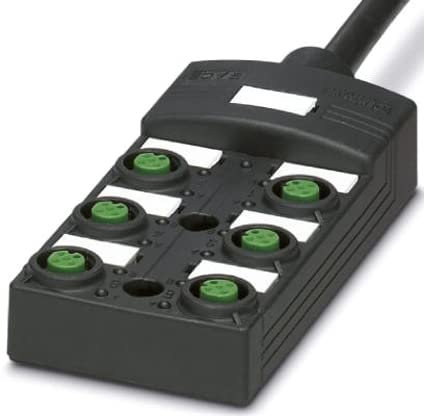 PHOENIX CONTACT SACB-6/12-10.0PUR SCO P Sensor/Aktor-Box, 6 Anzahl der Steckplätze, 5 Polzahl, 10m Leitungslänge, 1699.000g
