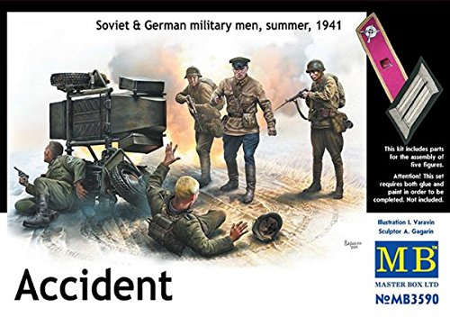 MasterBox MB3590-1/35 Unfall, Sovietische und Deutsche Soldaten, Sommer 1941