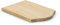 Continenta Raclette Brettchen aus Gummibaumholz, Pfännchenuntersetzer, Raclette Pfännchen Untersetzer, 14 x 9,5 x 0,8 cm