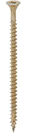 TIMCO C2 Strong-Fix Multi-Purpose Premium Countersunk Gold Woodscrews - 4.5 x 80 - Box of 200