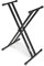 On Stage Stands KS7191 Classic Double-X Keyboard Stand, Black, 20.0 in*41.0 in*4.0 in