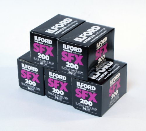 Ilford SFX 200 Film, 35 mm, Schwarz / Weiß, 5 Stück