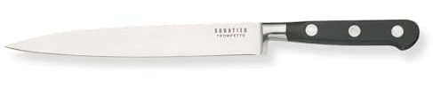 Richardson Sheffield SABATIER TROMPETTE Schinkenmesser, Fleischmesser, Edelstahlt rostfrei, poliert & spülmaschinenfest, ideal für Serrano, Pata Negra oder Prosciutto