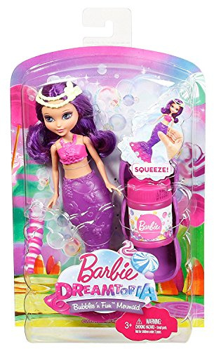 Mattel Barbie Mini Doll Dreamtopia: Bubbles ‘N Fun Mermaid - Purple (Dvm98)