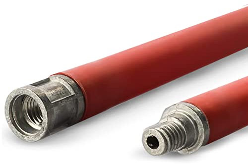 BARETTO Stäbe für die Schornsteinreinigung - 1 Meter lang, bis zu 45° gebogen, kompatibel Reinigungsset (Satz mit 1 Stäben)