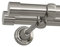 ROLLMAXXX Gardinenstange Vorhangstange 19mm 2-läufig Edelstahl Design Metall (Rullo, 400 cm)