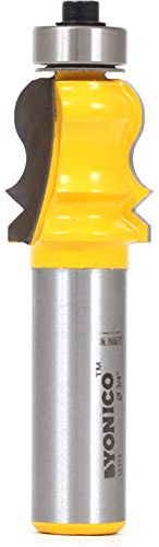 Yonico 16113 Small Elaborate Crown Cap Molding Router Bit 1/2-Inch Shank