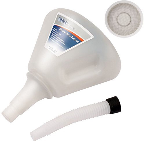 Heavy Duty 1.7L Large Funnel With Filter & Flexible Neck - Car Engine Liquid/Petrol