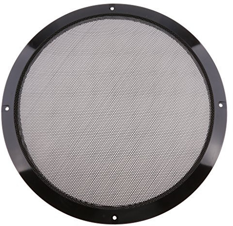 P Prettyia Grille de Maille en Métal de Cercle Décoratif de Couverture de Haut-Parleur de Voiture de 10 Pouces