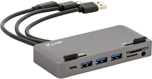 LMP USB-C Attach Dock Pro 4K 10 Port for iMac, Space Gray