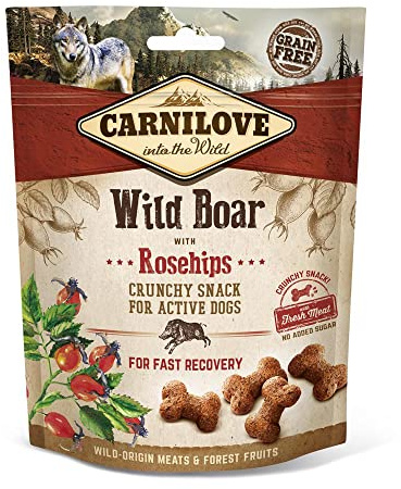 Carnilove Canine Crunchy Snack Jabali Hagebutte, 6 x 200 g, 1200 g