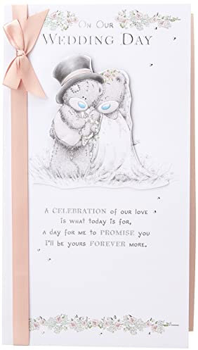 Me To You AHT01003 Grußkarte zum Hochzeitstag, Bär, Weiß