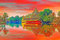Generisch Leinwand Wandbild Gemälde ya00838 Tempel in Thailand