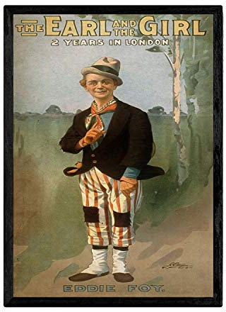 Nacnic Kleid Vintage Poster Clown. Blätter für Interieur mit klassischen und antiken Werbebildern zu dekorieren. Gemälde Retro-Dekor. A3