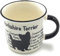 Yorkshire Terrier Mug - Dog Silhouette in Black on White Mug, Characteristics on Cup. Coffee Mug/ Tea Cup. Great Gift/ Present idea for Dog Owners.
