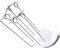 Cabilock 1 Juego de Pinchos para Barbacoa Soporte Colgante con 5 Unidades de Pinchos Planos para Asar Pinchos de Acero Inoxidable para Barbacoa Kabob Pinchos Soporte Reutilizable para
