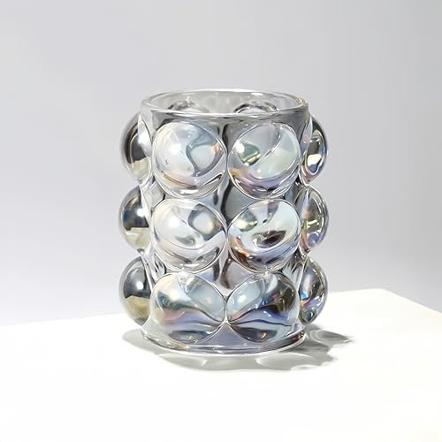 HARLIANGXY Organizador de Brochas de Maquillaje, Organizador Brochas Cosméticos de Cristal, para Guardar Pinceles, Delineadores de Ojos, Lápices de Cejas, Máscaras de Pestañas, Colorido