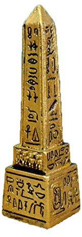 Kocris Casa Obelisk antiken Ägypten Aquarium Terrarium Dekorationen Reptilien Schildkröte Eidechse Tanks Ägyptische Tablet Inschrift Skulptur Figur Statue Dekor Ornament Ornament Gold