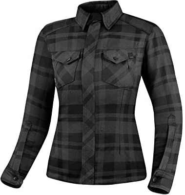 SHIMA RENEGADE Motorradhemden Herren und Damen - Motorrad Kariertes Hemd mit Protektoren Jacke Flanell Lumber Aramid