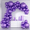 Metallic Purple Balloons - Verdickte 86 Stück Chrom Lila Luftballons verschiedene Größen 5/10/12/18 Zoll lila Ballon Girlande Bogen Kit