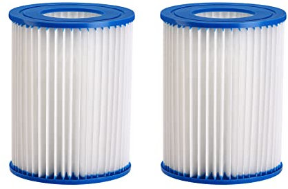 Monzana 2X Cartouche filtrante Taille I 89x79mm Type S1 Lavable Filtre de Piscine Pompe Bain à remous Spa Nettoyage Entretien saleté