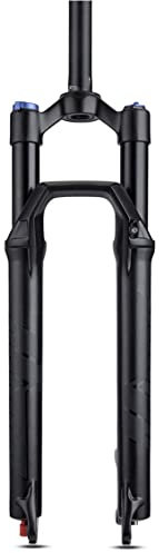 MTB Forks Mountain Bike Bike Fork 27.5 29 Pollice QR 9mm MTB Forcella di Sospensione Aria, Viaggio 100mm con Smorzamento Regolabile Forcella MTB (Color : Black Shoulder Control, Size : 27.5inch)