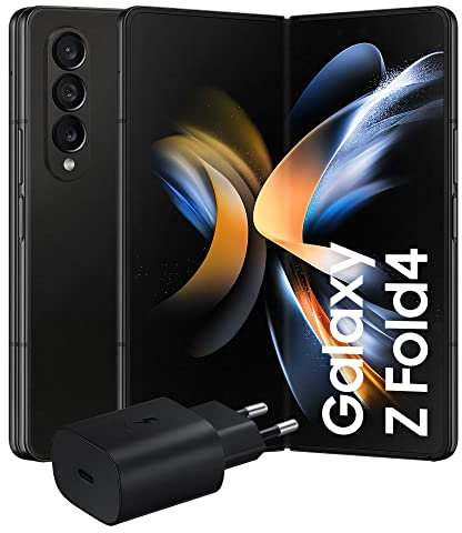 Samsung SM-F936BZKCEUE Galaxy Z Fold4 sbloccato Smartphone 5G Caricatore incluso, pieghevole, Android SIM Free, 512GB, Display Dynamic AMOLED 2X 6.2”/7.6”1,2, Phantom Black 2022 [Versione Italiana]