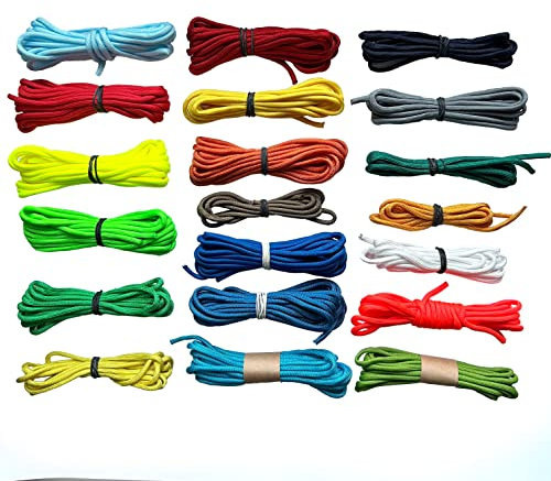 EdcX Paracord 4mm, Ensemble de Couleurs Solides Aléatoires (60m Mix) | Idéal pour l'artisanat, Le Camping | Corde 100% Nylon 4 mm | Cordon Tactique 550 Type III - Set Unicolore 400 GR (60m)