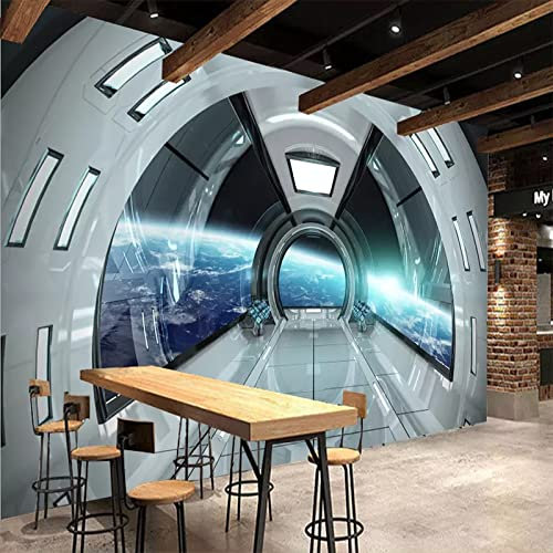 HUAMEIMEI Selbstklebende pvc wandbild 3d dekorative tapete raumschiff wohnzimmer schlafzimmer hintergrund wandaufkleber kunst malerei