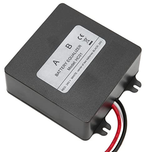 Jadeshay Batterie Balancer 12V 24V Batterie-Equalizer Batterie Ausgleicher Battery Balancer Equalizer für Solarladesystem 2 X 12V