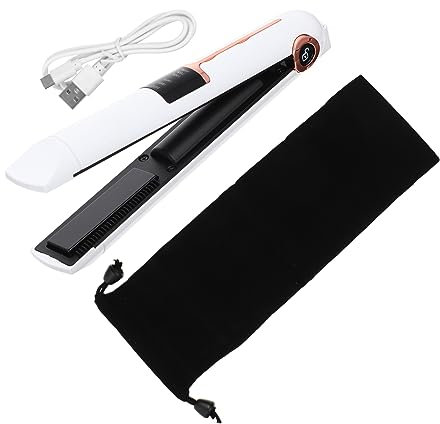 DOITOOL Rizador De Carga Inalámbrica Plancha De Pelo Para Mujer Rizador Portátil Función De Rizado y Para Viajes y Diario