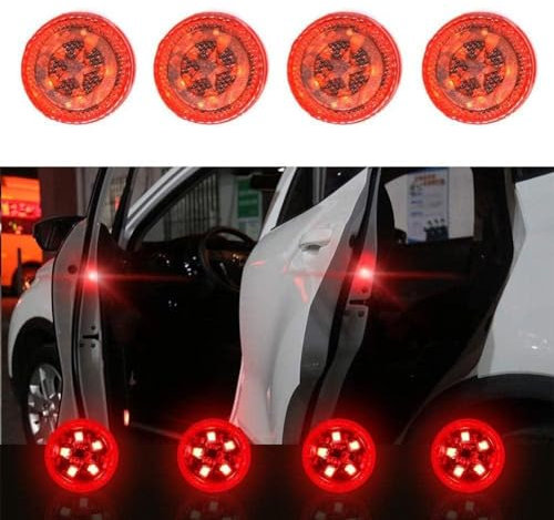 pulunto Universal LED Auto Öffnung Warnung Kollisionssensor Stroboskop Licht Parken Magnetleuchten Blinklicht Alarm
