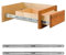 2er Set Kugelauszug 342 mm 17 mm Nut Schubladenschienen Stahl Schubladenführungen für Schrank Sideboard, Schubladen, Schränke, Laborschubladen