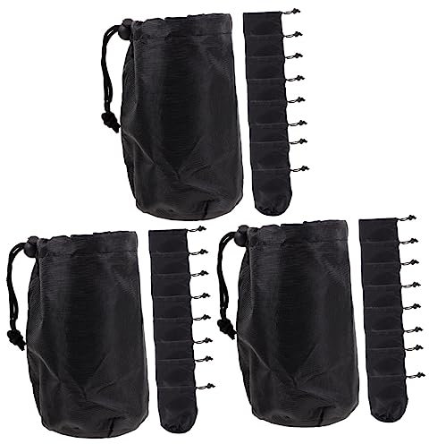 POPETPOP 36 Pcs Mason Jar Shade Cover Sprouting Jar Leaf Mason Jar Covers Black Wide Mouth Mason Jar Lids Hydroponic Jar Caps Hydroponic Bottler Covers Polyester Water Bottle Glass