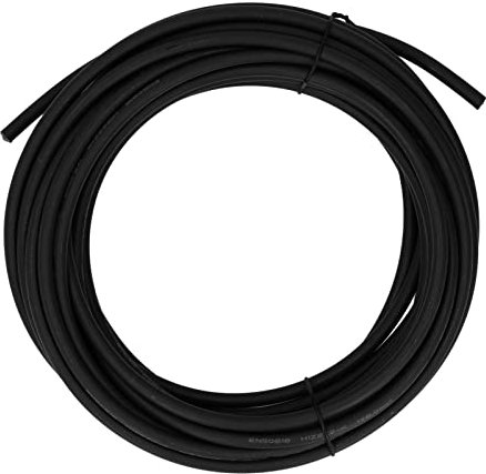 FLEXMAN Solar Panel Wire, 6Mm² Double Layer Insulation XLPE Tinned Copper PV Wire, Extension Cable for Solar Panel Components and Inverters or Batteries (Black 50m/164ft)