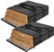 EATHEATY Isolierte Pizzataschen für die Lieferung, 50,8 x 50,8 x 20,3 cm, isolierte Pizzataschen, schwarze isolierte Lebensmittel-Liefertasche für Catering/Doordash, Uber Eats, Pizza-Wärmerbeutel, 2