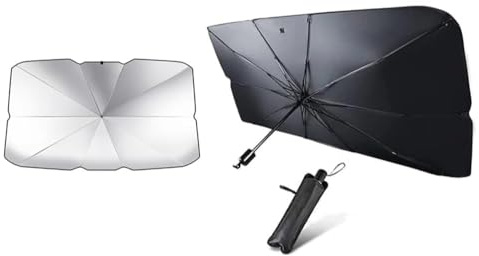 HIPATU Sonnenschutz Auto Frontscheibe für Seat Alhambra, Car Umbrella Sun Shade Cover, Tragbarer Sonnenschutz, Frontscheibenabdeckung Innen