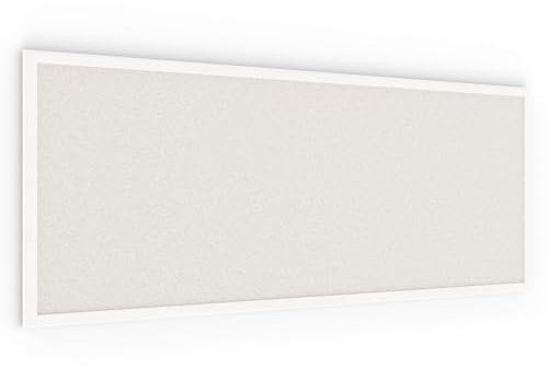 Tableau blanc en liège 100×40 cm cadre en bois laqué BLANC, Tableau d'Affichage Liège, Tableau pour Épingles