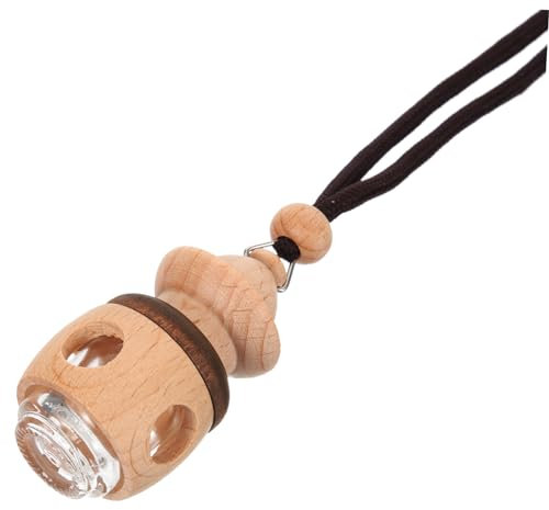 BCOATH Leere Parfümflasche Für Auto Nachfüllbar Mit Parfüm Oder Ätherischen Ölen Transparentes Glasdesign Als Hängedeko Für Zuhause Und Auto