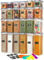 stusgo 24 Piezas Botes Cocina Almacenaje de Plástico - Hermeticos Contenedores Cocina con Tapa, Botes Almacenaje Cocina, Plástico Sin BPA, con Tapas, para Almacenar Cereales, Pasta, Harina y Azúcar