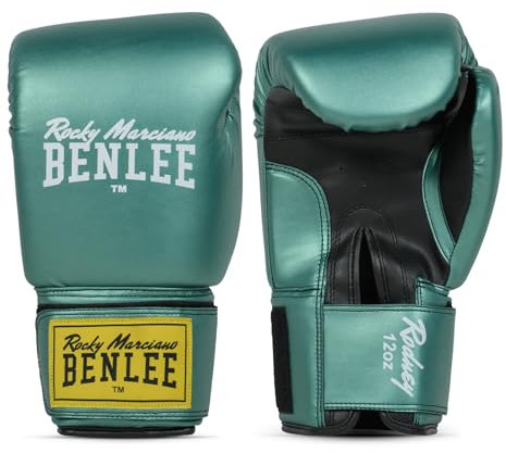 BENLEE Boxhandschuhe aus Kunstleder Rodney, Metallic Green/Black, 12 oz