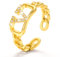 Wasserfest Goldene Buchstabe V Ringe Frauen,Nagel Ringes Gold Damen Sterling Silber 925,Verstellbar,Dupes,Ideal Geschenk für Frauen,Mode Schmuck