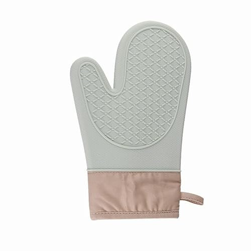 2 Pack Heat-Resistant Silicone Oven Gloves,Extra Thick and Non-Slip,Perfect for Baking,Grilling, and Microwave (2 Fingers Extra Thick/Extend)