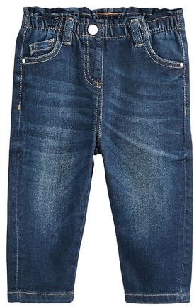 NEXT Mädchen Mom-Jeans Denim Dunkle Waschung Numeric_62-Numeric_68