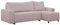 FORNIRO 24 Malaga Ecksofa mit Schlaffunktion und Bettkasten - Sofa mit 3 Sitzen und Robustem Überzug - Schlafcouch L-Form Universal - Modern Couch - 225x130x75 cm - Farben (Lachs)