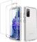 Vancle Trasparente Cover per Samsung Galaxy S20 Fe con Protezione Fotocamera e 2 Pellicola Vetro Temperato, Custodia Galaxy S20 Fe Sottile Antiurto