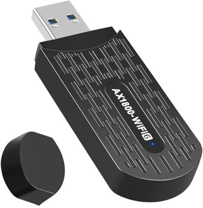 AX1800 WiFi 6 USB Adapter 2.4G 574 Mbps & 5G 1201 Mbps Dual-Band Wireless Network Adapter for 4K Video Games Music