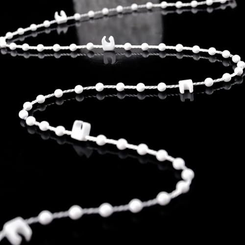 Vertical Blind Bottom Chain (10m, 100 Clips) - Vertical Blinds Repair Parts,Durable Plastic Blind Chain for 3.5 Inch/ 89mm Slats | Ideal for Repair & DIY Projects