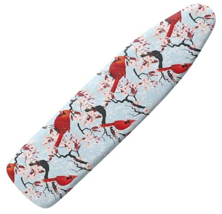Ironing Board Cover 122X38 Cardinal Heat Resistant Padded Cover With Elasticated Edge - Fits Most Standard Ironing Boards (Size: 120X40Cm / 47X16 Inches)