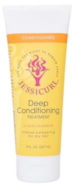 Jessicurl, Deep Conditioning Treatment, Ohne Duftstoffe, 8 Fl oz. Intensivpflege für trockenes, strapaziertes Haar – hervorragende Anti-Frizz-Haarmaske und Leave-in-Conditioner für lockiges Haar